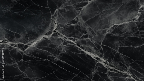 Sophisticated Patterns: Black Marble Texture with White Highlights