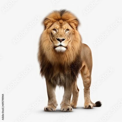 Lion full body on a white background © crazyass