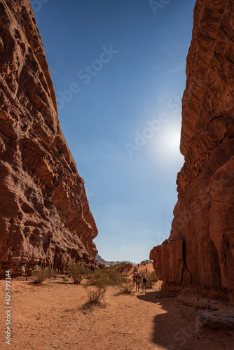 canyon nel deserto Wadi Rum, Giordania