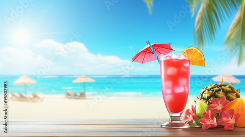 Tropical summer beach background