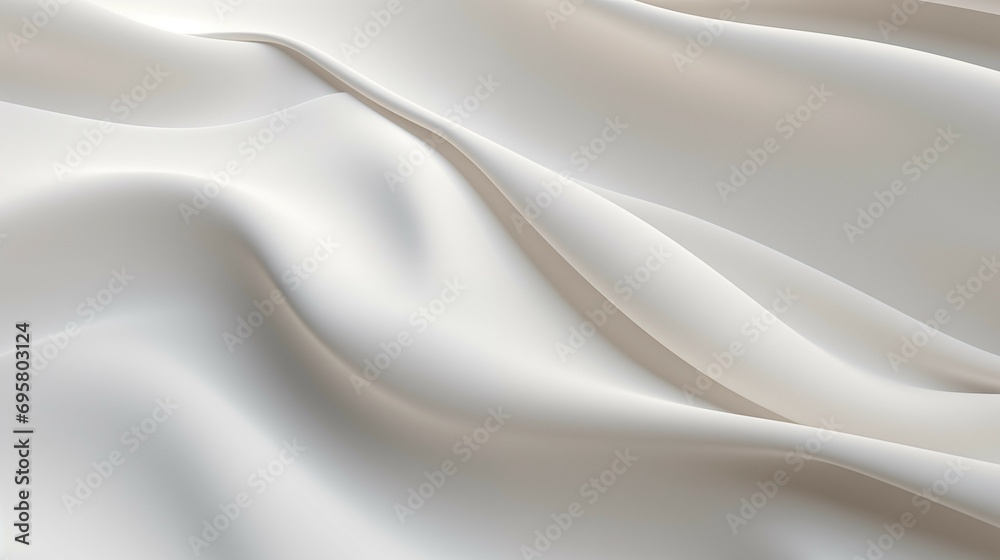 Obraz premium A close-up of white satin fabric.