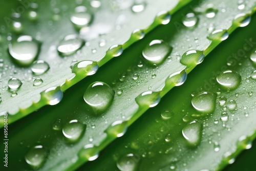 Aloe Vera With Water Drops Refreshing And Hydrating