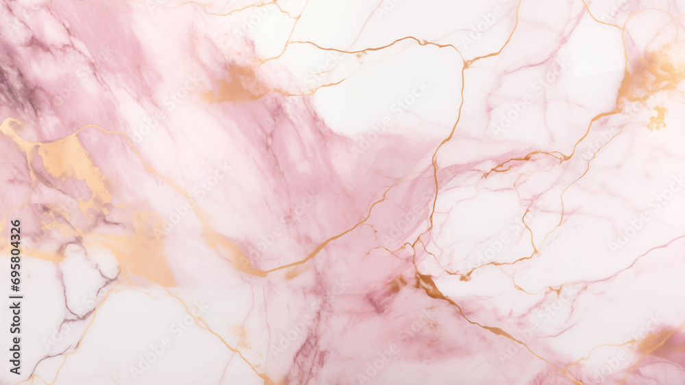 Golden Veins: A White and Pink Marble Texture Golden Veins: A White and Pink Marble Texture