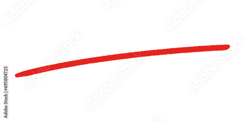 シンプルな手書きの1本の線 - スタイリッシュな落書きの素材 - 赤いのアンダーライン
 photo