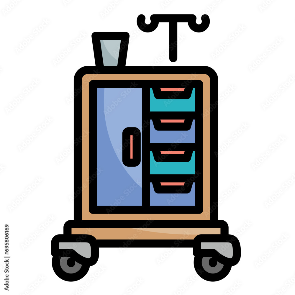 Medication Cart Icon