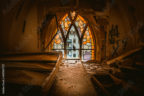 The abandoned rotten church