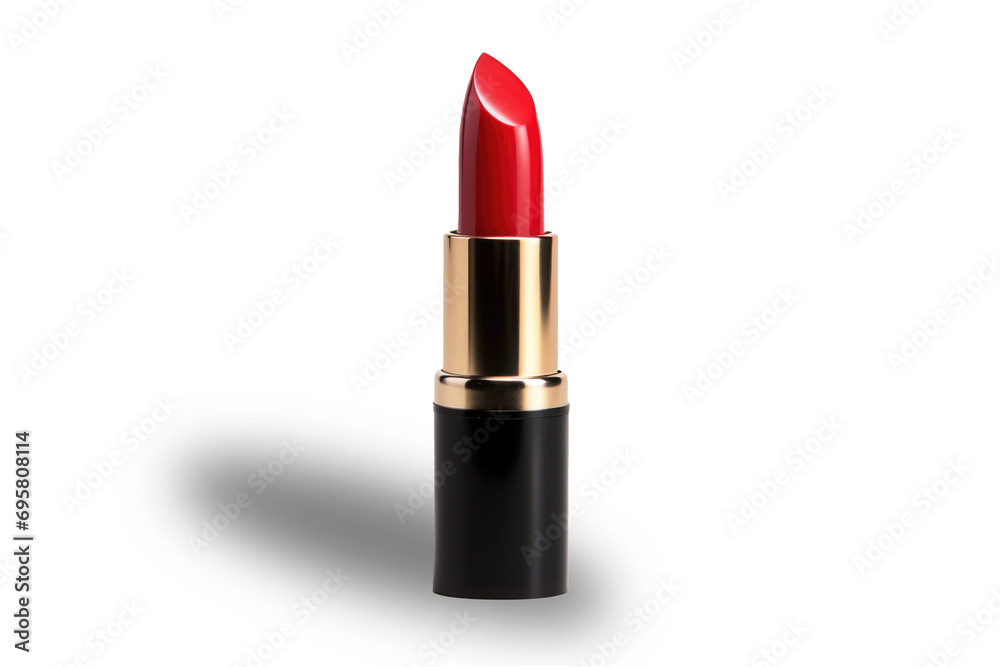 Red lipstick on isolated transparent background. Red lipstick on isolated transparent background.