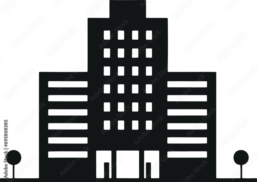 Sleek and Stylish: Minimalistic Building Vector Glyphs for Modern Designs Sleek and Stylish: Minimalistic Building Vector Glyphs for Modern Designs