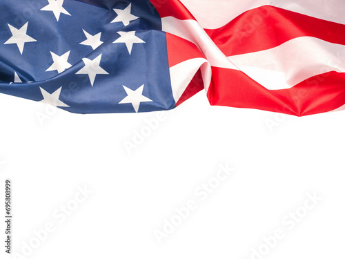 Part of the American flag is on a transparent background.