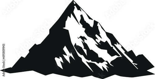 Serenity in Symmetry: Minimalistic Mountain Vector for Endless Inspiration