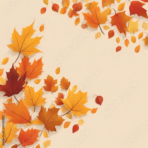 Autumn leaves abstract background - 1