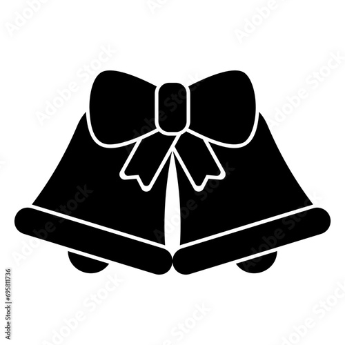 Wedding bells icon or Christmas