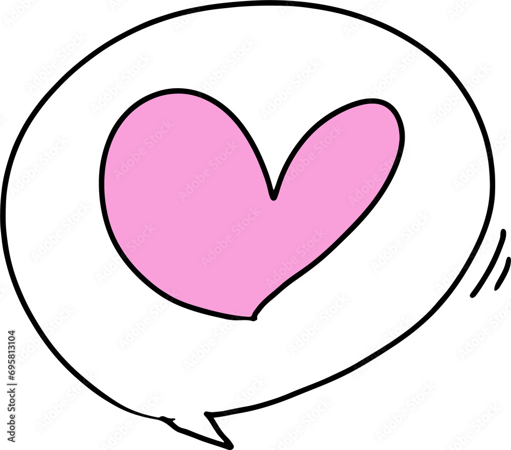 The love for Valentine's Day drawing image