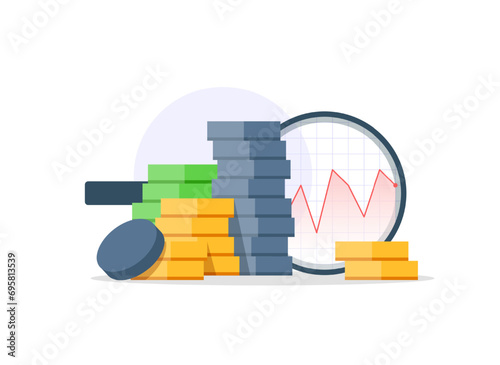 personal finances,Investing Plans set concept,Save Investment. Strategy and return on investment