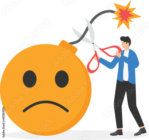 Freedom from Stressed burden, anxiety or negative thinking, anger or emotional causing problem, mental health or depression, overworked or overwhelmed concept, 

