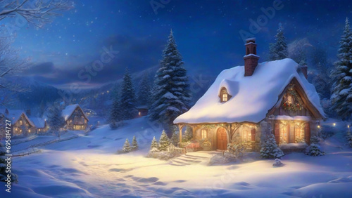 Detailed Christmas Landscape