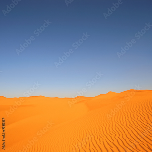 sand dunes in the hot desert.