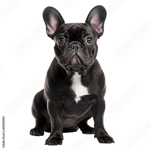 French Bulldog Strutting with Confidence isolated on white background © PNG River Gfx