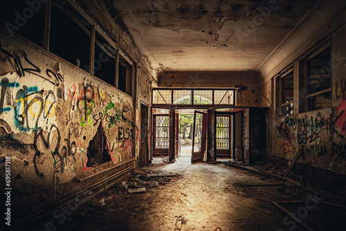 The abandoned tuberculosis hospital for the military in Spain.