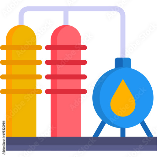 Oil Refinery Icon