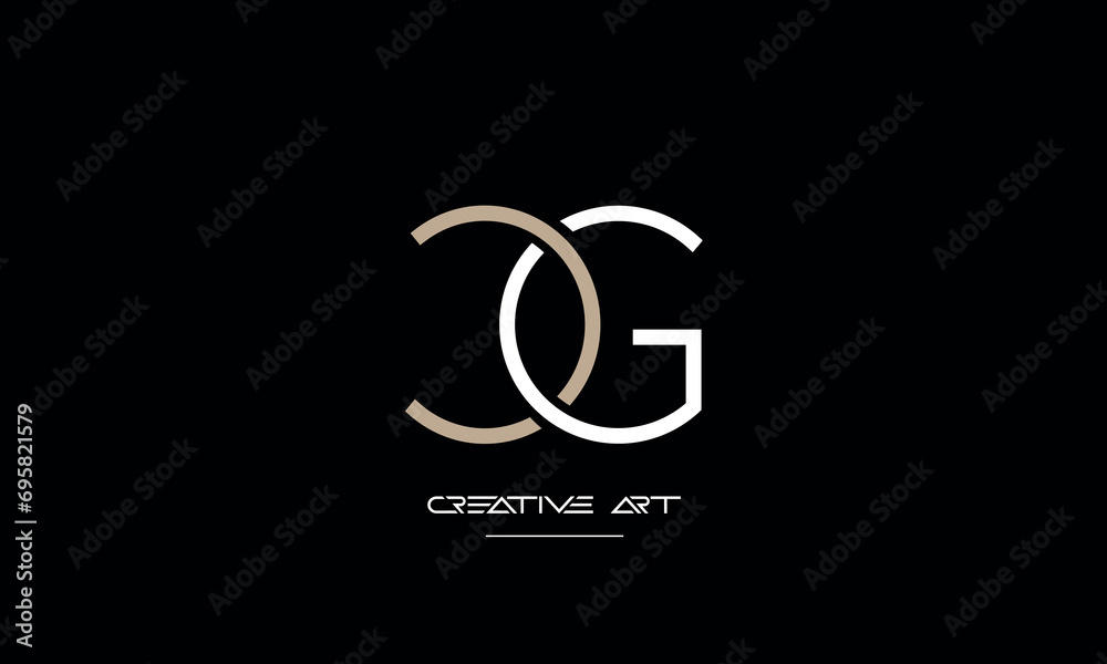 CG, GC, C, G abstract letters logo monogram CG, GC, C, G abstract letters logo monogram