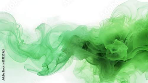 Green cloud of ink