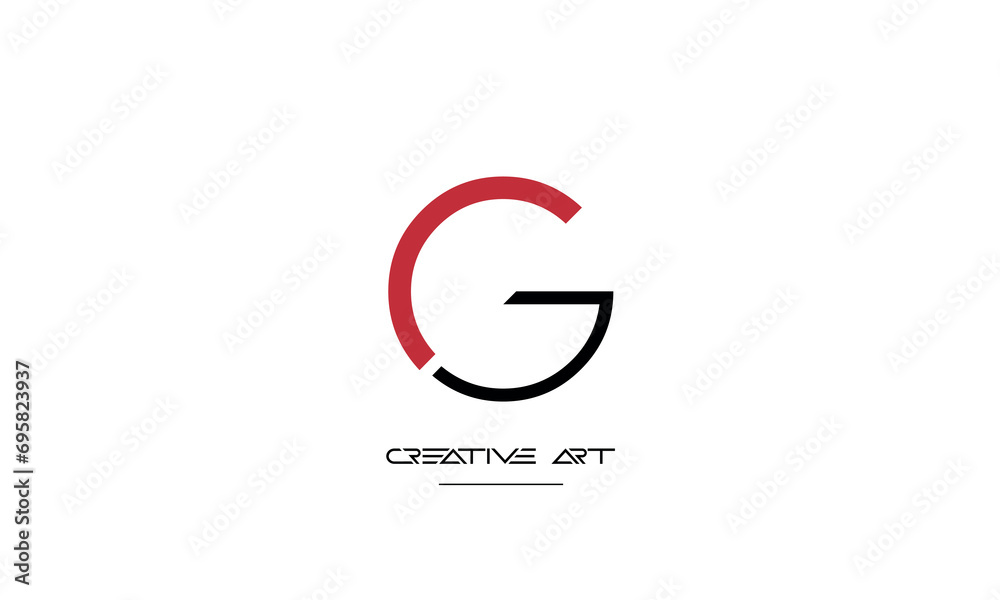 CG, GC, C, G abstract letters logo monogram CG, GC, C, G abstract letters logo monogram