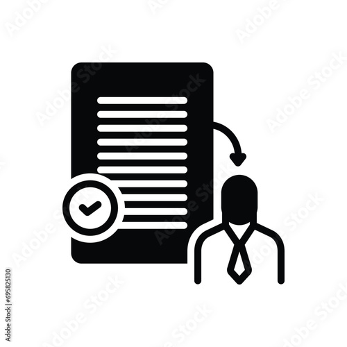 Black solid icon for credit