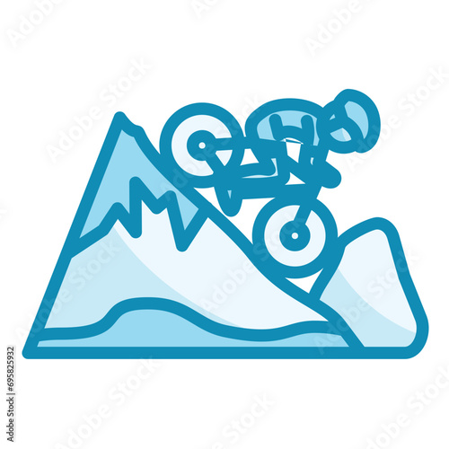 Downhill Icon