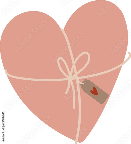 Heart with tag
