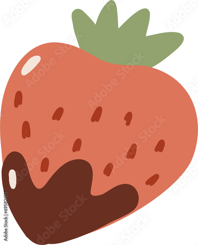 Strawberry with chocolate