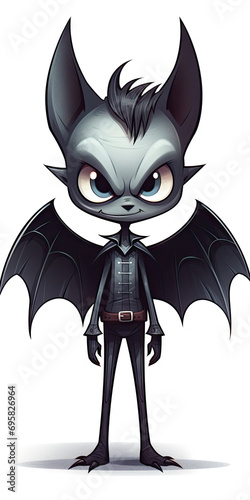 Anthropomorphic Bat Illustration: Nightwing,Anthropomorphic Creature photo