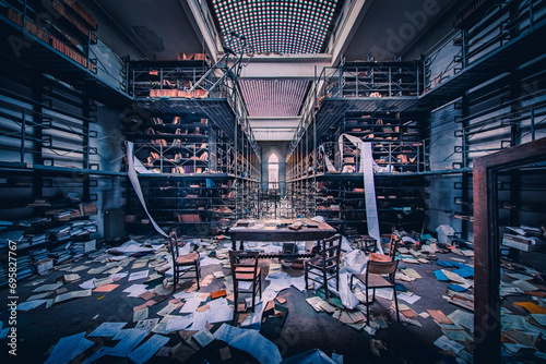 The abandoned university library
 photo