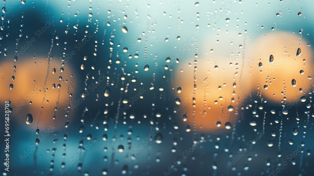 Gentle Rain on Window