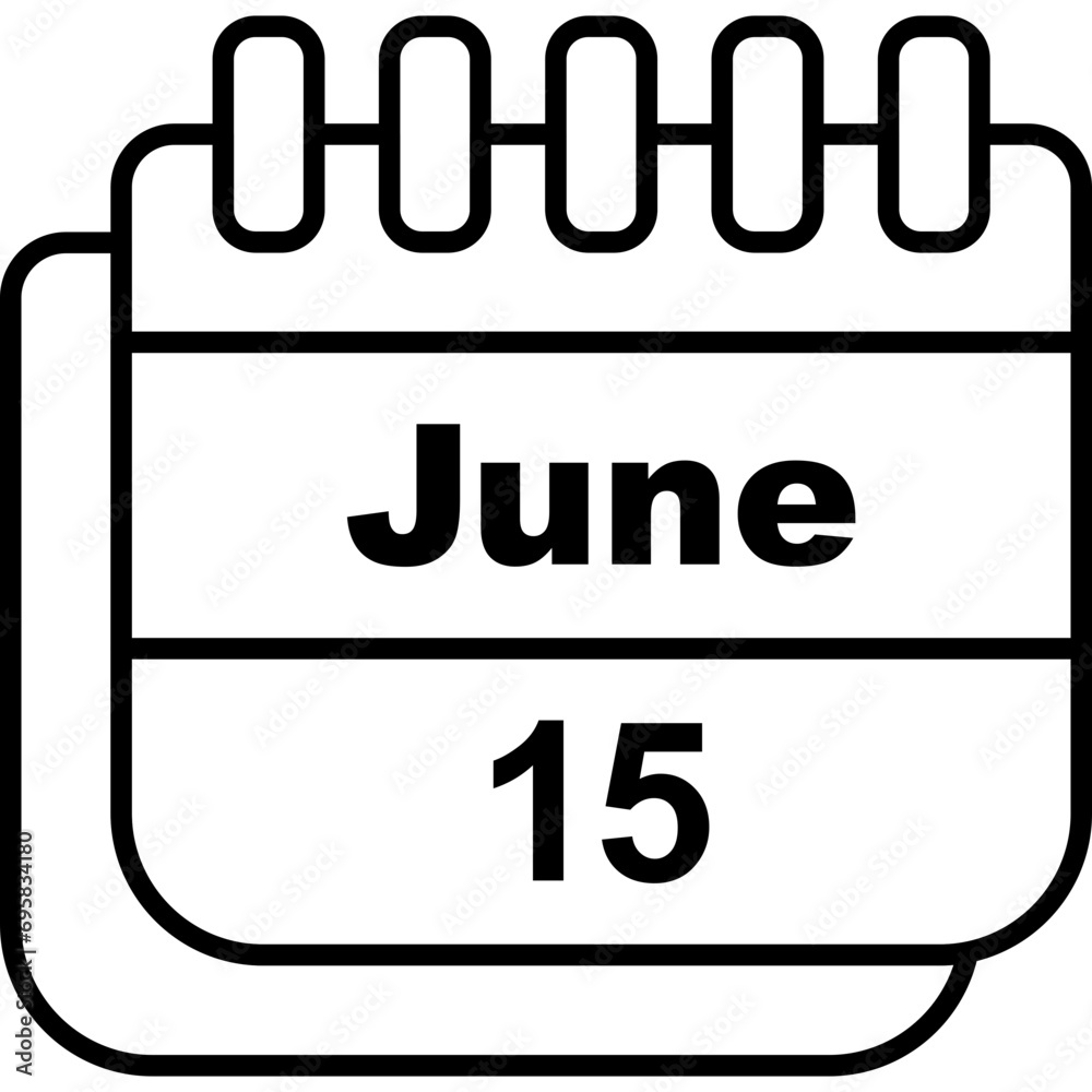 June Calendar Icon