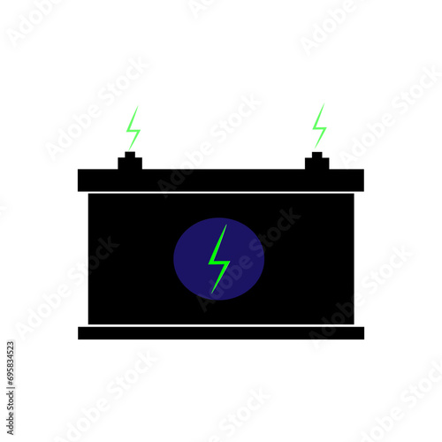 vectors icons illustration car battery