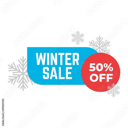Winter special sale unit. Winter special sale and offer banner