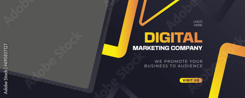 Trendy and creative banner design