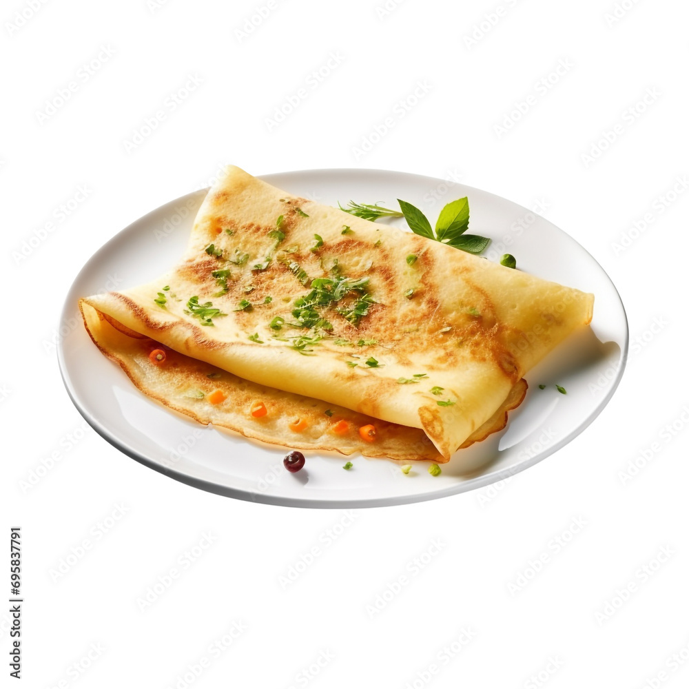 Dosa isolated on transparent background