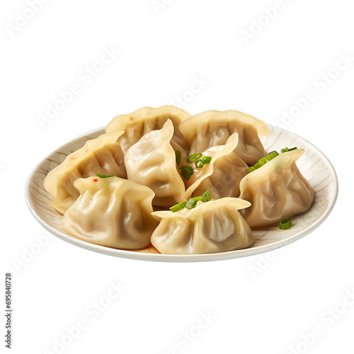 Dumplings isolated on transparent background