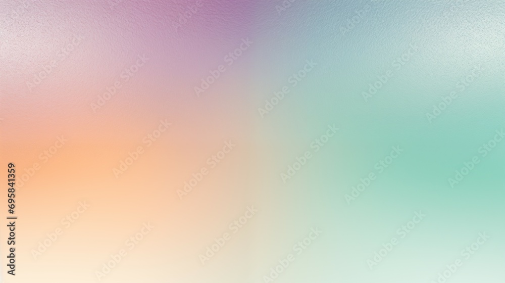 shiny Mint Green, Lavender, and Peach sparkling aluminum foil, abstract background for design, metallic silver, rough edges, gradient blends, colorful textures