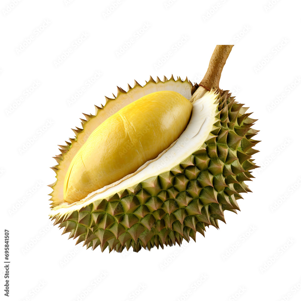 Obraz premium Durian isolated on transparent background