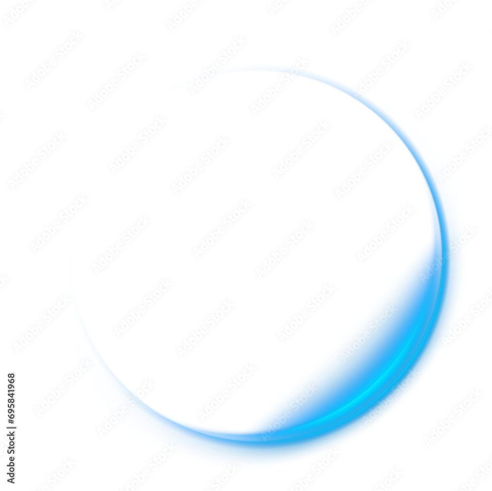 Abstract blue light neon circle. luminous circle. Luminous spiral cover. Wake Portal and frame, abstract light lines of movement and speed. Blue color, light ellipse. Brilliant galaxy. Glowing podium.