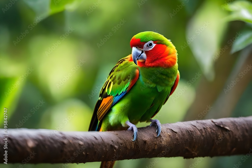 Obraz premium green winged macaw