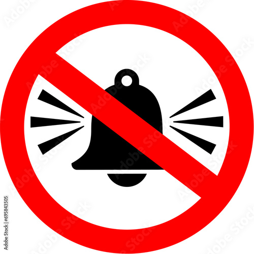 No sound sign, mute symbol