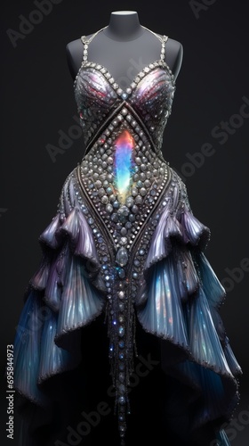Haute Couture made with crystal stones