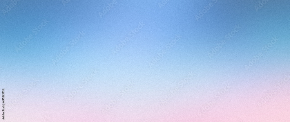 Abstract noise gradient blue and pink background. Color palette, colorful multi-color pattern with a soft noise effect. Holographic blurred grainy gradient banner texture