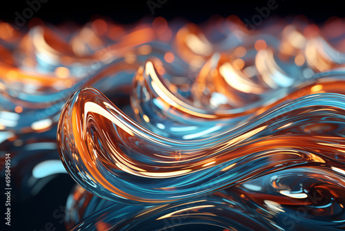Glass Morphism Wealth Waves background.