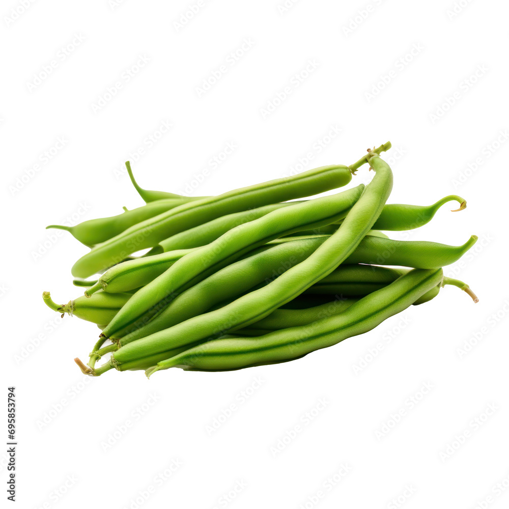 Green beans on transparent background. Design for organic shops, grocery shops and markets.
Green beans on transparent background. Design for organic shops, grocery shops and markets.