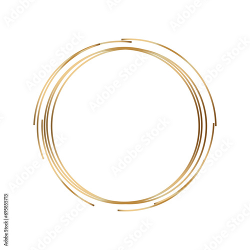 golden circular vector